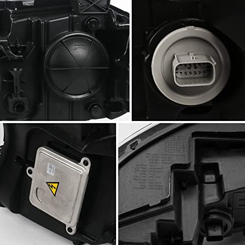 Fione [Xenon Model Compatible With Dodge Charger Headlight Assembly 2015-2021 Hid Headlamp With Led Drl Tubes Left Driver Side Lh #TOP2