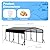 SYLVIERA 12x20FT Heavy Duty Metal Carport - Reinforced Galvanized Carport Canopy for All-Weather Shelter, Enhanced Wind Resistance for Boats, Cars, Trucks and Tractors