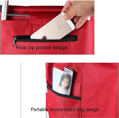 Einkaufstrolley Faltbarer Einkaufswagen Aus Aluminium, Einkaufswagen, Reise-Einkaufstasche, Senioren-Einkaufswagen Mit… – Bild 7