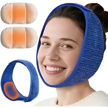 Face Heating Pad for TMJ Pain Relief, Moist Heat Microwave Heated Wrap for Jaw, Wisdom Teeth Recovery, Reducing Symptoms of Jaw Clicking, Relaxing Face Muscles, Oral Facial Surgery