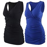KUCI Maternity Nursing Tank Top, Women Maternity Pajama Tops Nursing Cami Sleep Bra For Breastfeedin