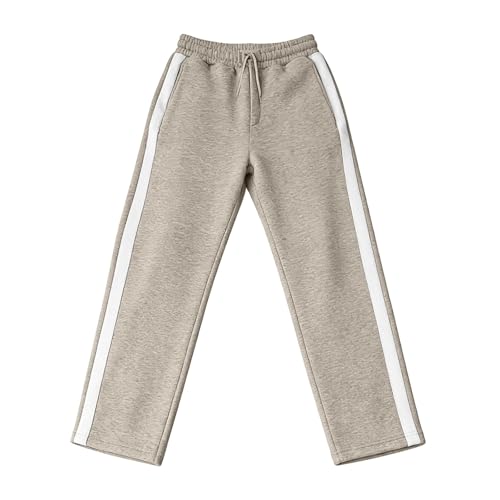 Pantalones deportivos para hombre, talla larga, pantalones de chándal de fitness, cintura elástica con bolsillos con cordón, pantalones de invierno, cálidos, informales, pantalones de jogging, ropa