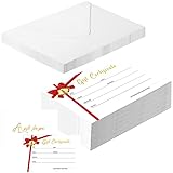 Festive and Elegant: these gift certificates are printed with red ribbons and bells, cute and delicate, full of happy Christmas atmosphere, which can show your wishes to your guests who are ready to attend Christmas parties, a sweet gift choice for y...