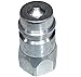 Hydraulic Male Tip Poppet Style 3/4"-16 ORB x 1" Hex Shoulder Farmer Bob