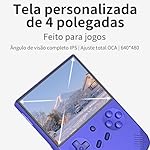 RG40XX V Retro Handheld Game Console RG40XX V Retro Game Console with 4-inch IPS Screen 64G TF Card Linux System and 3200mAh Battery Supports 5G WiFi Bluetooth 4.2 Blue - Image 2