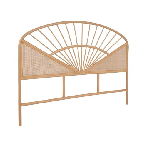sweeek - Kopfteil aus natürlichem Rattan und Rohrgeflecht, helles...