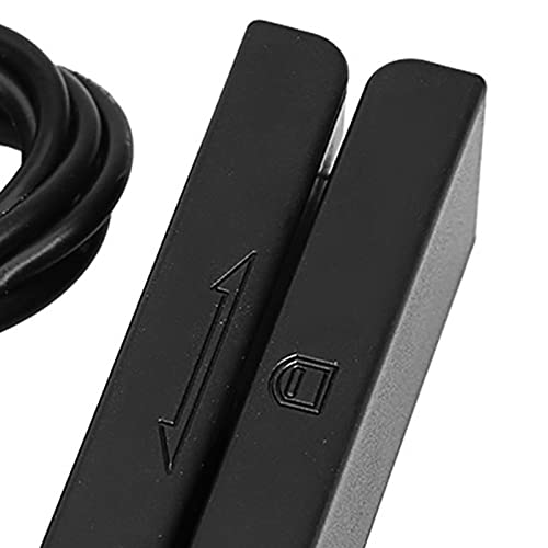 MSR90 USB Magnetstreifen Lesegerät, 3 Spuren Magnetstreifenleser Mini Magnetischer Kreditkartenleser Kreditkarten Swiper Reader, für Kassensystem Registrierkasse Plug and Play