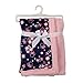 Disney Minnie Mouse Mink and Sherpa Double Sided Infant Blanket, Floral Print