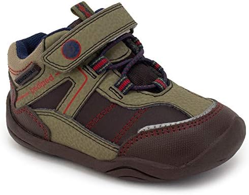 pediped Boys' Max First Walker Shoe, Mud, 19 Child EU Toddler (4-4.5 US) | Image 2