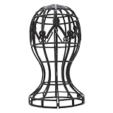 Espositore per parrucca Supporto per esposizione pieghevole per parrucca in ABS Supporto professionale Parrucca pieghevole Asciugatura all'aria per tutte le parrucche e cappelli (Nero)