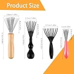4 Pcs Hair Brush Cleaner Tool Set, Hairbrush Cleaning Claws Rake Design Brush Cleaner Comb Cleaning Brush Remover Mini Hair Instrument for Removing Hairs Dust Dirt Lint Home Salon - Image 5
