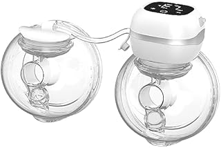 Breast Pumps Electrical Wearable, Electric Hands Free Breast Pump Portable, Single Motor Dual Pump, 3 Modes & 12 Levels w/LED Display, Low Noise Painless Wireless Breasts Milk Pump w/ 21mm Flanges