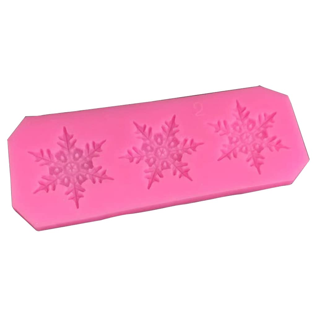 yanwuwa Chocolate Snowflake Shape Silicone Fondant Cake Baking for Baking Lover 5 Styles Snowflake Candy Molds Silicone