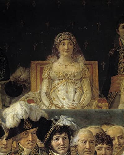 Tableau Le Sacre de Napoléon Laetitia Bonaparte peinture sur toile 60x90cm