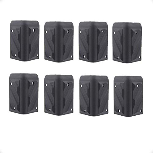 Miyako Cabinet Speaker Corners Protector 2" Inches - Stackable Heavy Duty Abs Plastic Box Protector Universal Fit For Any Type Or Size Unit Ideal For Protection Of Your Valuable Item Set Of 8 (21-802) #TOP8