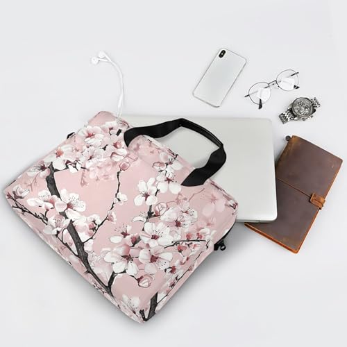 Maletín para portátil ALAZA con diseño floral blanco miniatura 7
