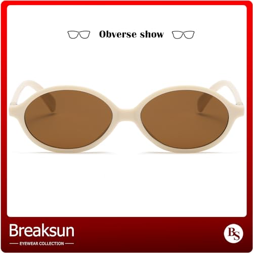 Retro Oval Sunglasses for Women Men Small Round Sunnies 90s Vintage Style3