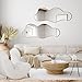 POZINO Irregular Wall Mirror, Asymmetrical Mirrors, 39.3