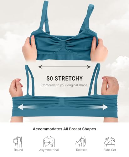 Image of FeelinGirl Bralettes for Women with Support Comfortable Bras No Underwire Seamless Everyday Bras