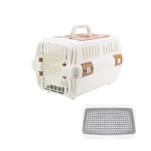 Mizoki ペット用ポータブルキャリーバッグ 猫や犬の外出に適した通気性の高い小型青・グレー・オレンジ航空箱