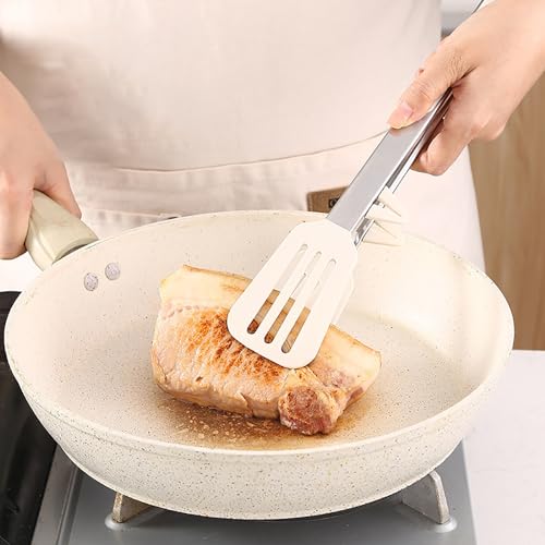 Pinzas de cocina de silicona, pinzas versátiles para hornear, asar y servir, pinzas antideslizantes para pan y más (5,8 x 26,5 cm)