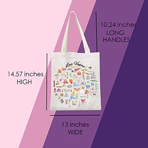 MNIGIU Las Vegas Tote Bag Las Vegas Souvenir Gift Las Vegas Travel Bag Las Vegas Housewarming Gift2
