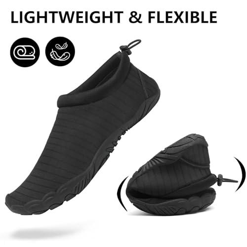 Image of Mishansha Womens Mens Water Swim Shoes Wide Toe Box Barefoot Shoes US Size 5.5-13.5 Women / 3-11.5 Men