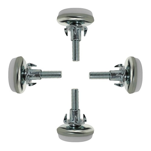 Sourcingmap M6 x 25 x 30 mm Tornillo en muebles deslizamiento nivelación pies nivelador ajustable con tuercas en T para patas de mesa