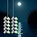 Cauaoa 10 PCS Silver Fishing Bells Clips Fishing Rod Alarm with Dual Alert Bells,1.89 Inch Green Galvanized Fish Bite Alarm Portable Reusable Bite Indicator for Night Fishing Bite Indicators