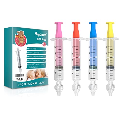 4 piezas jeringa lavado nasal para bebés de colores | irrigador nasal infantil para el cuidado del bebé | jeringa de irrigación nasal para bebés de 10ml | limpieza de la nariz del bebé