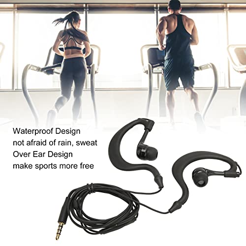 Topiky 3.5Mm Over Ear Ear Buds, Running Water Proof Wired Earbuds Noise Canceling Music Sport Earbuds - Image 3