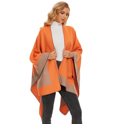 Women's Shawl Wrap Poncho Open Front Cape For Spring Fall Winter3