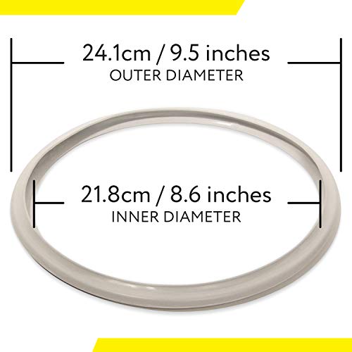 image for Impresa 9 Inch Fagor Pressure Cooker Replacement Gasket (Pack of 2) - 