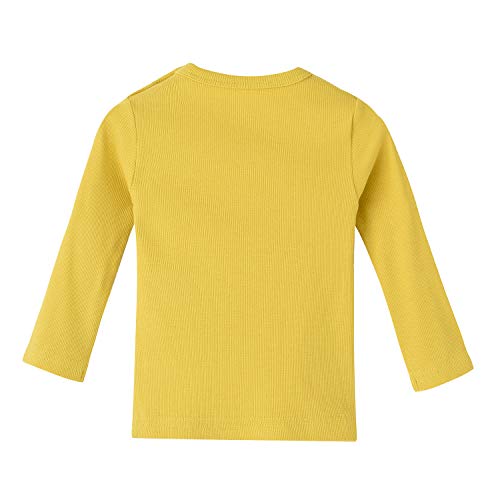 Image of Baby Long Sleeve Shirts Infant Toddler Tshirt Ribbed Undershirts for Girls Boys Clothes 6 Months-3 Years