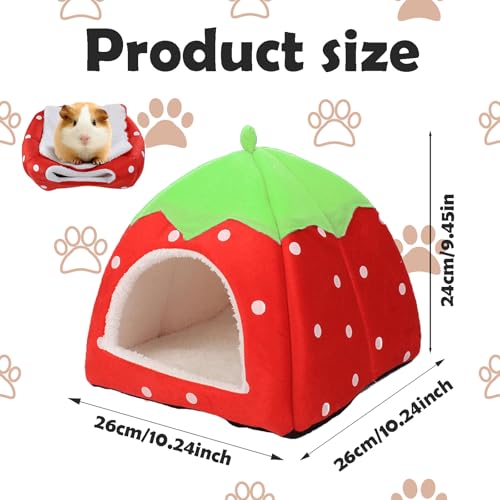 Meerschweinchen Kuschelhöhle, Weiches Haustierbett, Waschbar Meerschweinchen Zubehoer, Gemütliche Haustierhütte Für Kleine Tiere Wie Kaninchen, Drachenkatzen