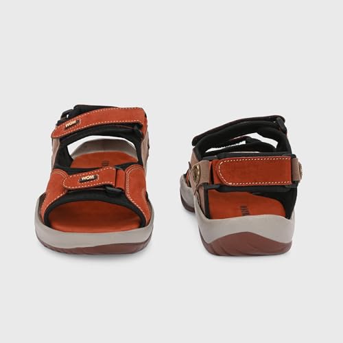 Image of Centrino Sandals for Men |Comfortable Sandals with Grip Insole & Quality|Flat Casual Sandals With Adjustable Velcro Closure For Easy Wear With Flexible Fitting And Trendy | Stylish Men's Casual Sandal With Unique Sole Design for Office & Travel (3263)