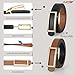 SUOSDEY Women Reversible Leather Belts for Jeans Pants Dresses Ladies Fashion Belts with Gold Buckle, 0.9