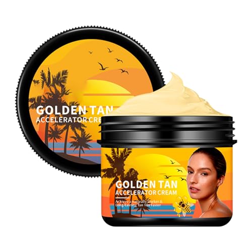 Crema de bronceado instantáneo, humectante bronceador natural, loción de bronceado sin sol, brillo de larga duración, absorción rápida y textura no grasa, 40 g/80 g, para hombres mujeres