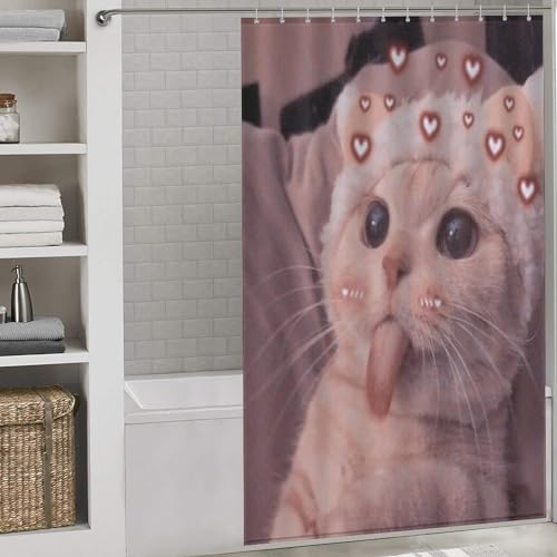 Rideaux de douche imperméable en textile robuste de 140x183cm - 2