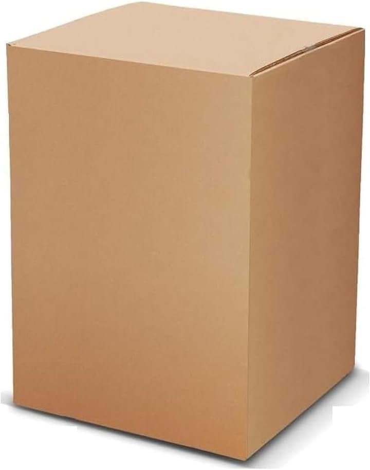 Medium Double Wall 5 PLY 100% Recyclable Corrugated Cardboard Moving Boxes with 40 KG Capacity, 45 x 45 x 70 cm Brown Carton for Packaging, Shipping and Storage,(10 pack)