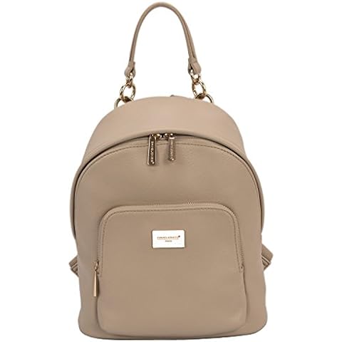 David Jones - Bolso Mochila Mujer Pequeña - Beige Cover