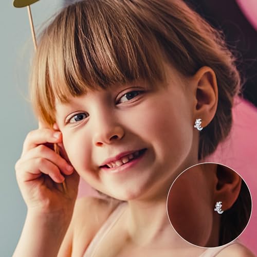 Justkidstoy Hypoallergenic Cat Earrings 925 Sterling Silver Cute Animal Kitten Huggie Hoop Earrings Cat Jewelry Gifts For Women Girls Pet Lovers thumb #5