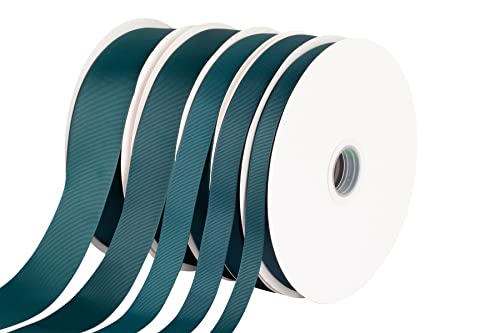 Fondersy 25mm X 91M Solid Grosgrain Ribbon for Gift Wrapping Parties, Wedding Decoration, Crafts Sewing(Teal) - Image 4