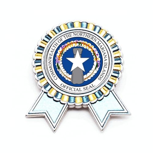 Broche emblème national îles Mariannes du Nord insigne métal taille M veste