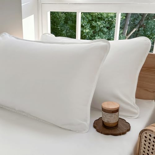 Milbenbezug Kissen 40x80cm 2er Set, Allergiker Kissenbezug, Kissenbezug gegen Hausstaubmilben, Allergie Bettwäsche Set Anti Milben 40x80cm Kissen