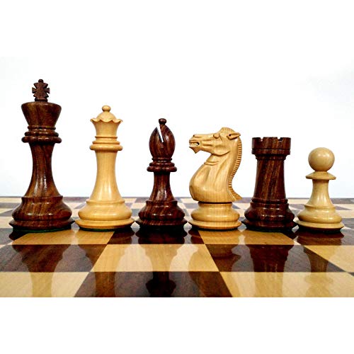 Jeu de pièces d'échecs Pro Staunton en bois lesté 4.1 pouces avec 4 reines