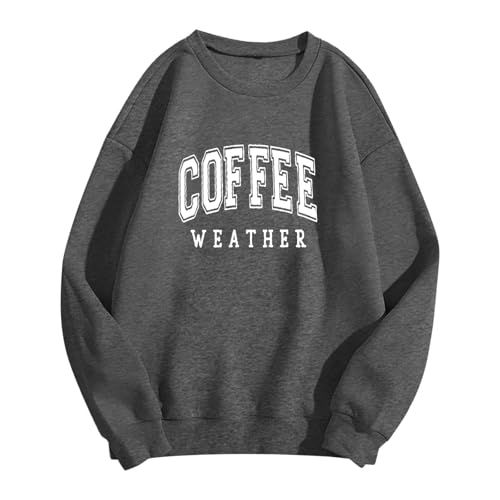 Sweat-shirt pour femme col rond idéal pour les journées d'automne
