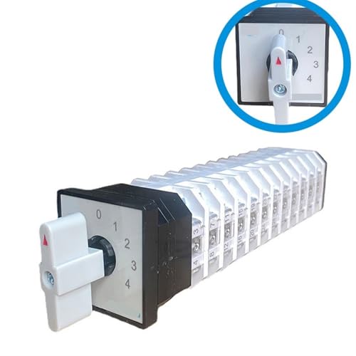 Interruptor de leva selector rotatorio LW12-16/12 de 0-4 posiciones 16A 2