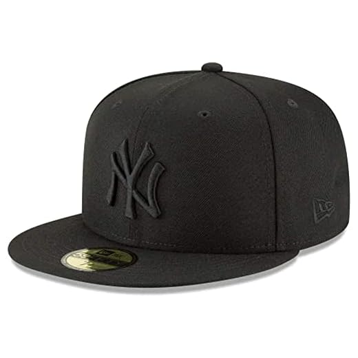 New Era Boné MLB 59FIFTY Team Color Authentic Collection Fitted On Field Game, New York Yankees, preto, 7