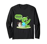 Photo Gallery ufo alieno e gatto carino gattino proprietario animale amante spazio maglia a manica Photo Gallery ufo alieno e gatto carino gattino proprietario animale amante spazio maglia a manica